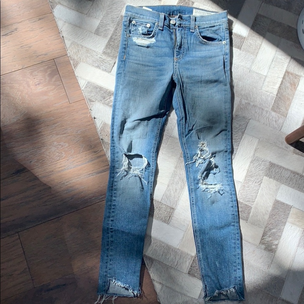 Rag and bone distressed jeans